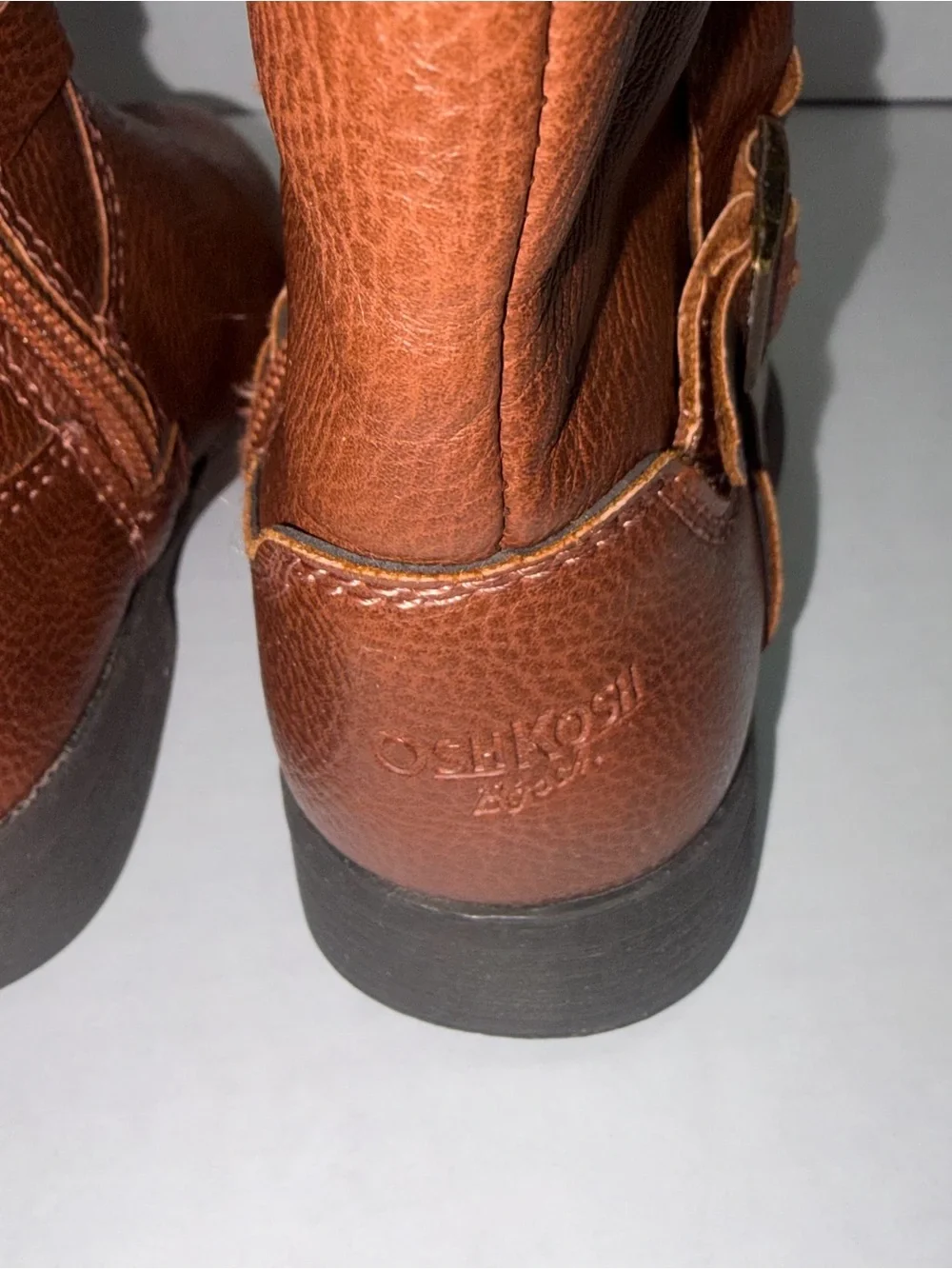 OshKosh B'gosh Lumi Toddler Girls Brown Riding Boots 8 M